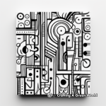 Artistic Abstract Magnet Coloring Pages 1