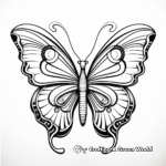 Artistic Abstract Monarch Butterfly Coloring Pages 2