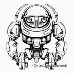 Artistic Abstract Robot Coloring Pages 1