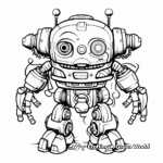 Artistic Abstract Robot Coloring Pages 3