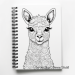 Artistic Alpaca Fleece Coloring Pages 2