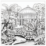 Artistic Botanical Garden Coloring Pages for Adults 3