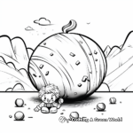 Artistic Chocolate Truffle Coloring Sheets 1