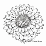 Artistic Chrysanthemum Flower Coloring Pages 2