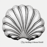 Artistic Clam Shell Pattern Coloring Pages 3