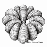 Artistic Clam Shell Pattern Coloring Pages 4