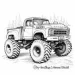 Artistic Detailed Mud Truck Coloring Pages 2