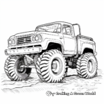 Artistic Detailed Mud Truck Coloring Pages 3