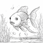 Artistic Goldfish Pond Coloring Pages 3