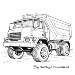 Artistic Math Dump Truck Coloring Pages 4