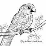 Artistic Parrot Coloring Sheets for Adults 1