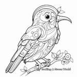 Artistic Parrot Coloring Sheets for Adults 3