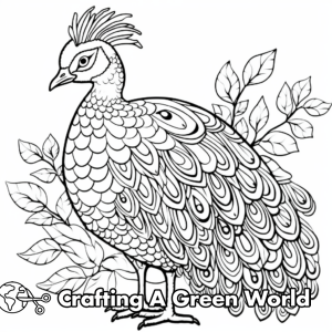 Peacock For Adults Coloring Pages - Free &amp; Printable!