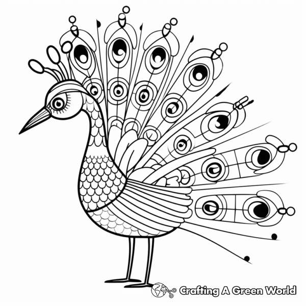 Peacock For Adults Coloring Pages - Free & Printable!