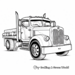 Artistic Peterbilt Truck Coloring Pages for Artists 2