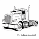 Artistic Peterbilt Truck Coloring Pages for Artists 3