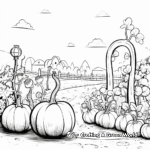 Artistic Squash Garden Coloring Pages 2