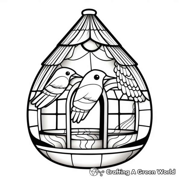 Bird Feeder Coloring Pages - Free &amp; Printable!