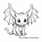Artistic Stylized Bat Coloring Pages 4