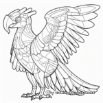 Artistic Stylized Scarlet Macaw Coloring Pages 3