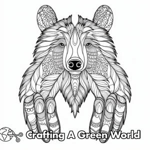Bear Paw Coloring Pages - Free &amp; Printable!