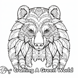 Bear Paw Coloring Pages - Free &amp; Printable!