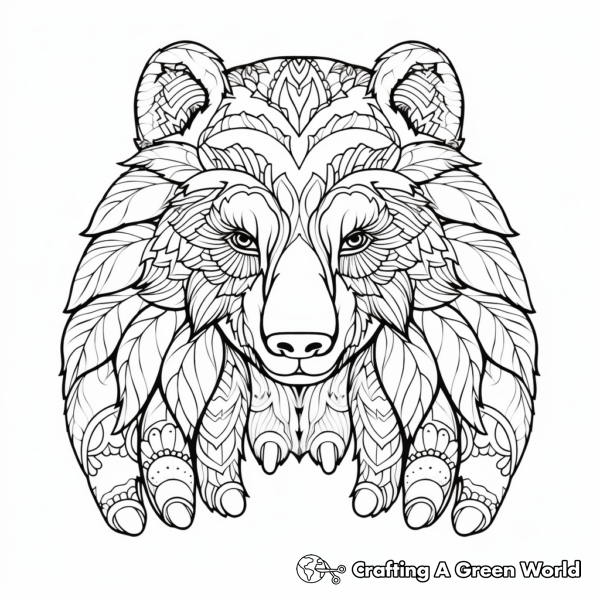 Bear Paw Coloring Pages - Free &amp; Printable!