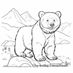 Asian black bear Coloring Pages for Geography Lovers 2