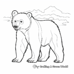 Asian black bear Coloring Pages for Geography Lovers 3