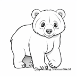 Asian black bear Coloring Pages for Geography Lovers 4