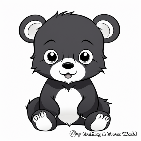 Bear Cub Coloring Pages - Free &amp; Printable!