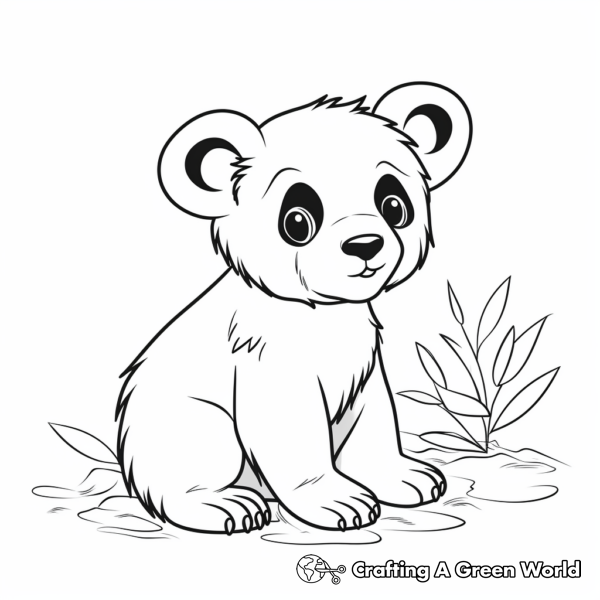 Bear Cub Coloring Pages - Free &amp; Printable!