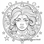 Astonishing Astrology-Themed Coloring Pages 1