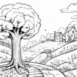 Astonishing Autumn Scenery Coloring Pages 2