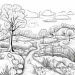 Astonishing Autumn Scenery Coloring Pages 4