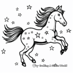 Astonishing Pegasus Constellation Pages for Coloring 4