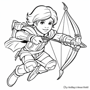 Astrology-Inspired Coloring Pages: Sagittarius Sign 2