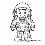Astronaut in Space Suit Coloring Pages 2