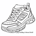 Athletic Running Shoe Coloring Pages 3