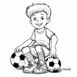 Athletic Socks Coloring Pages: Basketball, Soccer, Football Socks 3