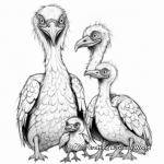 Atrociraptor Family Coloring Pages: Male, Female, and Young 3