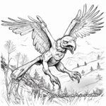 Atrociraptor Hunting coloring pages: Predator in Action 1