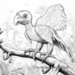 Atrociraptor in its habitat Coloring Pages 3