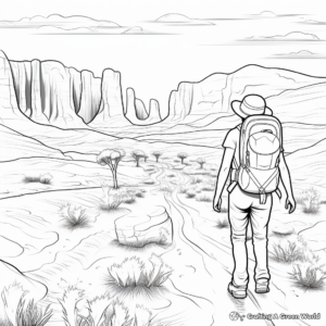 Aussie Outback Desert Coloring Pages 1