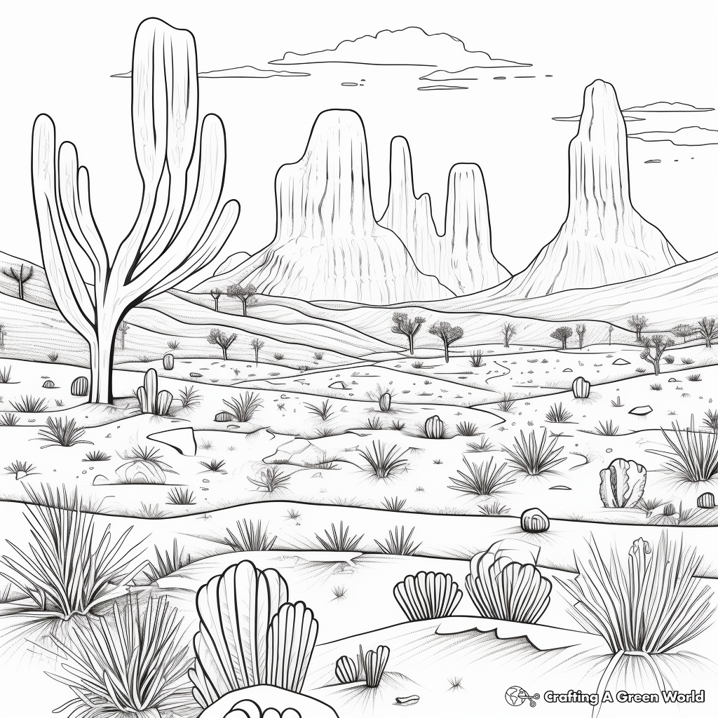 Aussie Outback Desert Coloring Pages 2