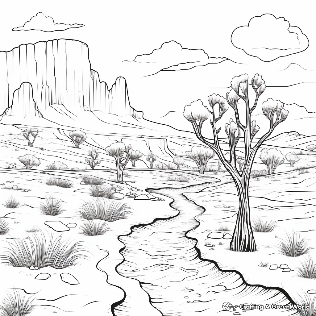 Aussie Outback Desert Coloring Pages 3