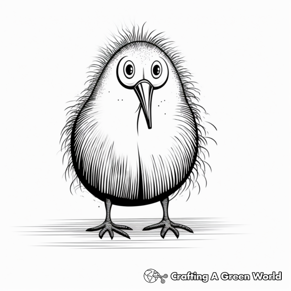 Kiwi Bird Coloring Pages - Free & Printable!