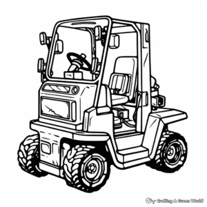 Automatic Guided Forklift Coloring Pages 1