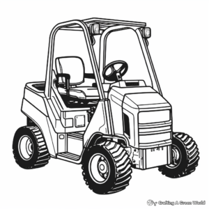 Automatic Guided Forklift Coloring Pages 3