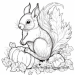 Autumn Wildlife Coloring Pages for Adults 1
